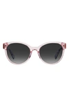 Kate Spade Nathalie 55mm Gradient Round Sunglasses In Pink