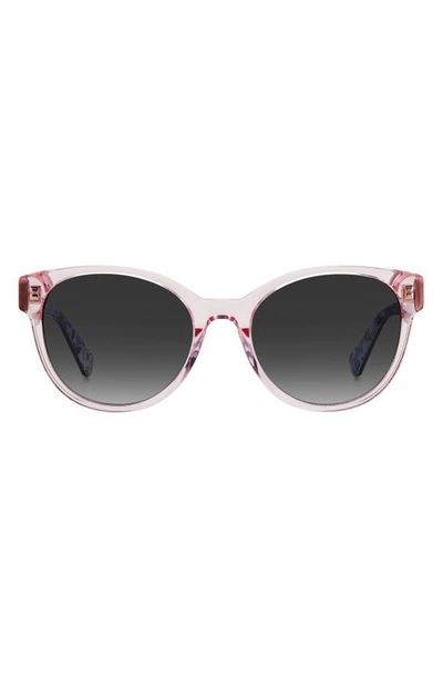 Kate Spade Nathalie 55mm Gradient Round Sunglasses In Pink