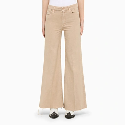 Mother The Roller Fray Jeans In Marrone
