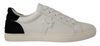 DOLCE & GABBANA DOLCE & GABBANA WHITE SUEDE LEATHER LOW TOPS MEN'S SNEAKERS