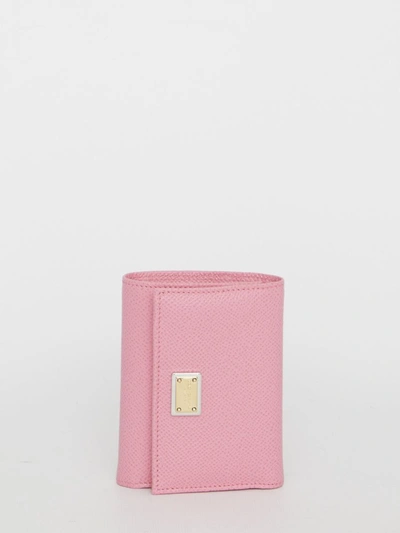 Dolce & Gabbana Pink Leather Wallet