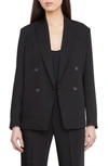 VINCE DOUBLE BREASTED CREPE BLAZER