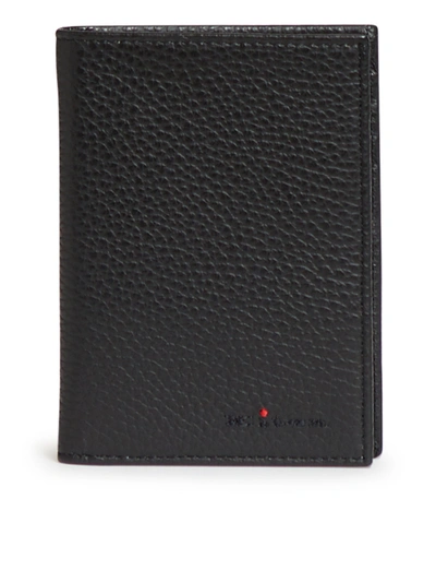 Kiton Leather Wallet In Black