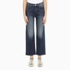 Mother The Ditcher Cropped Straight Jeans In Blue