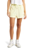 Nike Women's  Sportswear Terry Shorts In Citron Tint/ Wheat Gold