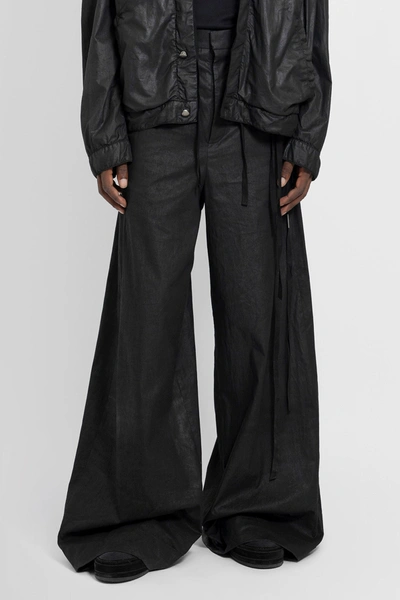 Ann Demeulemeester Man Black Trousers