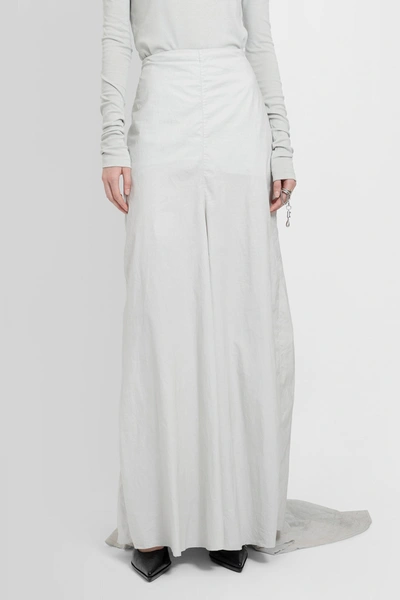Ann Demeulemeester Woman Grey Skirts In Aqua_marine