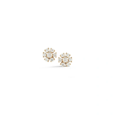 Dana Rebecca Designs Jennifer Yamina Circular Flower Studs In Yellow Gold