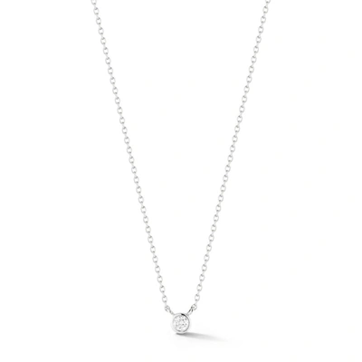 Dana Rebecca Designs Lulu Jack Single Bezel Diamond Necklace In White Gold