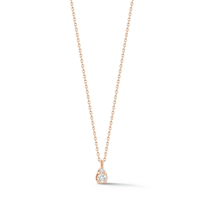 Dana Rebecca Designs Sophia Ryan Petite Teardrop Necklace In Rose Gold