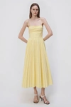 Jonathan Simkhai Caroline Midi Dress In Limoncello