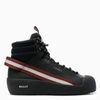 Bally Clyde Leather & Tech Coated Hiking Boots In Black