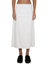 Jil Sander Women's Cotton Skirt In White