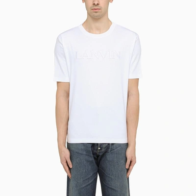 Lanvin Logo-print Crew-neck T-shirt In White