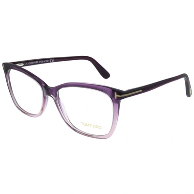 Tom Ford Ft 5514 083 Womens Cat Eye Eyeglasses 54mm In Purple