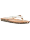 COOL PLANET BY STEVE MADDEN PLANET WOMENS SLIP ON OPEN TOE FLATS