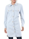 Blanknyc Womens Shacket Long Sleeves Shirt Jacket In Blue