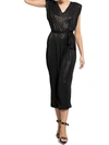 BISHOP + YOUNG HARLOWE WOMENS SHIMMER CROPPED JUMPSUIT