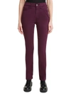 Jen7 By 7 For All Mankind Sateen Slim Straight Leg Jeans In Red