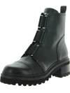 DKNY Barrett Booties Womens Leather Zip Up Motorcycle Boots