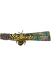 GUCCI Embellished metallic jacquard headband