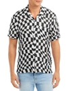 SOLID & STRIPED THE CABANA WOMENS LINEN CHECKERED BUTTON-DOWN TOP