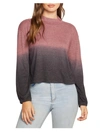 CHASER WOMENS CREW NECK KNIT PULLOVER TOP