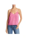 WAYF MURPHY WOMENS SEQUINED POLYESTER CAMISOLE TOP