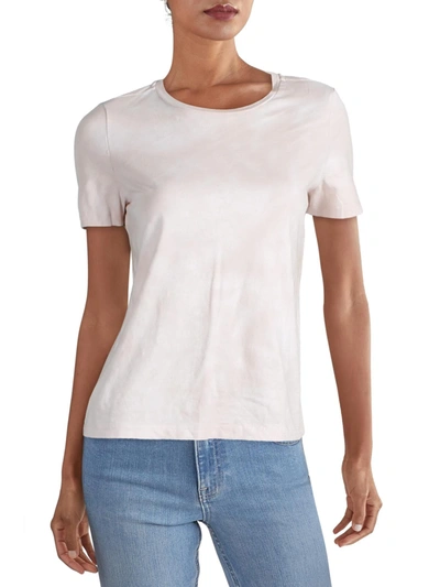 Vero Moda Womens Crewneck Short Sleeve T-shirt In White