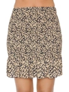 LOST + WANDER WOMENS RUFFLED SHORT MINI SKIRT