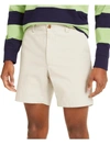 CLUB ROOM MENS CHINO 7" INSEAM KHAKI SHORTS