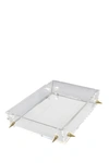 R16 HOME GOLD SMALL STUD LUCITE TRAY