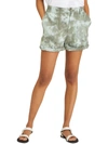 Sanctuary Helious Womens Tie-dye Pocket Carpenter, Utility Shorts In Grey