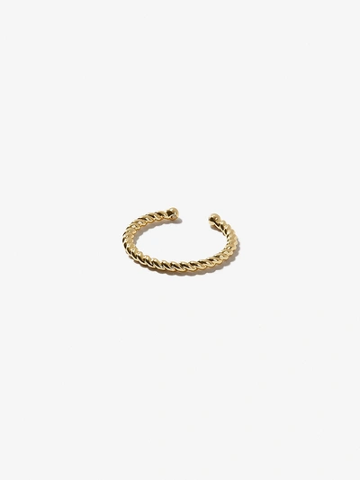 Ana Luisa Twisted Adjustable Ring In Gold
