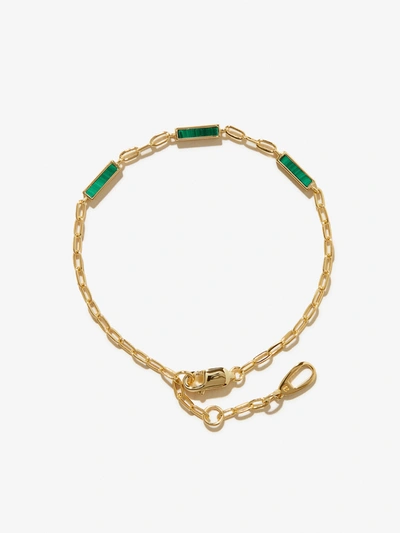 Ana Luisa Malachite Bracelet In Gold