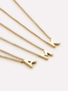 ANA LUISA GOLD INITIAL NECKLACE