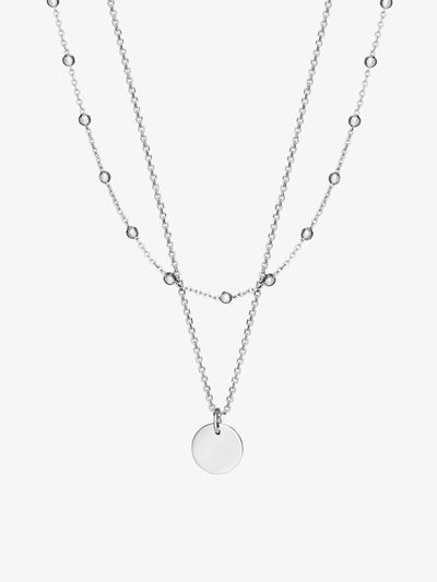 Ana Luisa Coin Necklace Set In Silver
