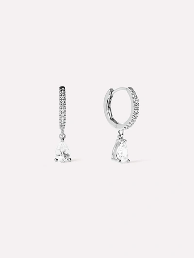 Ana Luisa Delicate Huggie Hoops In Silver