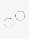 Ana Luisa Medium Slim Endless Hoops In Silver