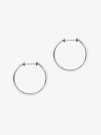 Ana Luisa Medium Slim Endless Hoops In Silver