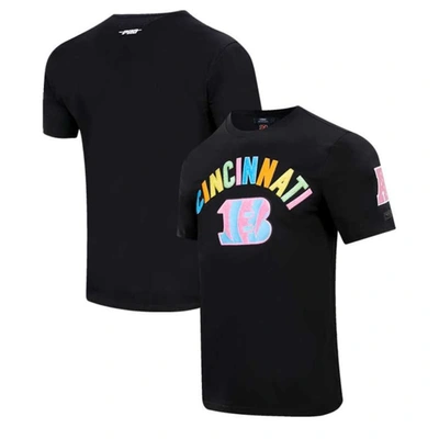 Pro Standard Black Cincinnati Bengals Neon Graphic T-shirt