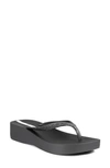 Ipanema Womens Glitter Man Made Wedge Sandals In Black