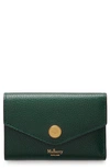Mulberry Envelope Logo Wallet In  Green