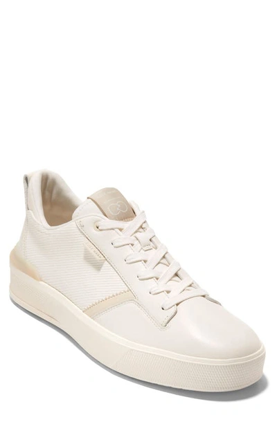 Cole Haan Grandpro Crew Trainer In Ivory/ Angora