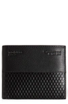 TED BAKER ROMUL TEXTURED BIFOLD WALLET
