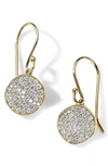 IPPOLITA STARDUST PAVÉ DIAMOND FLOWER DISC DROP EARRINGS