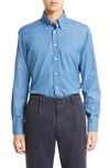 THOM SWEENEY SLIM FIT CHAMBRAY BUTTON-DOWN SHIRT