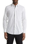 Hugo Boss Slim-fit Shirt In Easy-iron Stretch-cotton Poplin In White