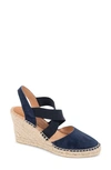 Patricia Green Mila Espadrille Sandals With Elastic Straps In Navy