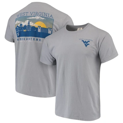 Image One Gray West Virginia Mountaineers Comfort Colors Campus Scenery T-shirt